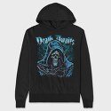 Death Awaits Grim, Hanorac Oversize Barbati (Unisex)
