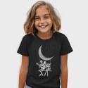 Skeletons Couple Guitar Moon, Tricou Copii