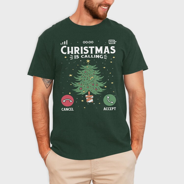 Christmas Call, Tricou Barbati (Unisex)