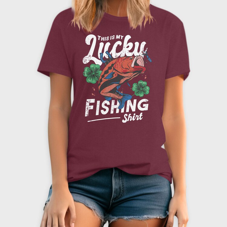 Lucky Fishing, Tricou Barbati (Unisex)