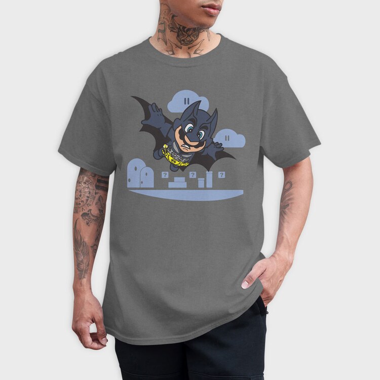 Batman Mario, Tricou Barbati (Unisex)
