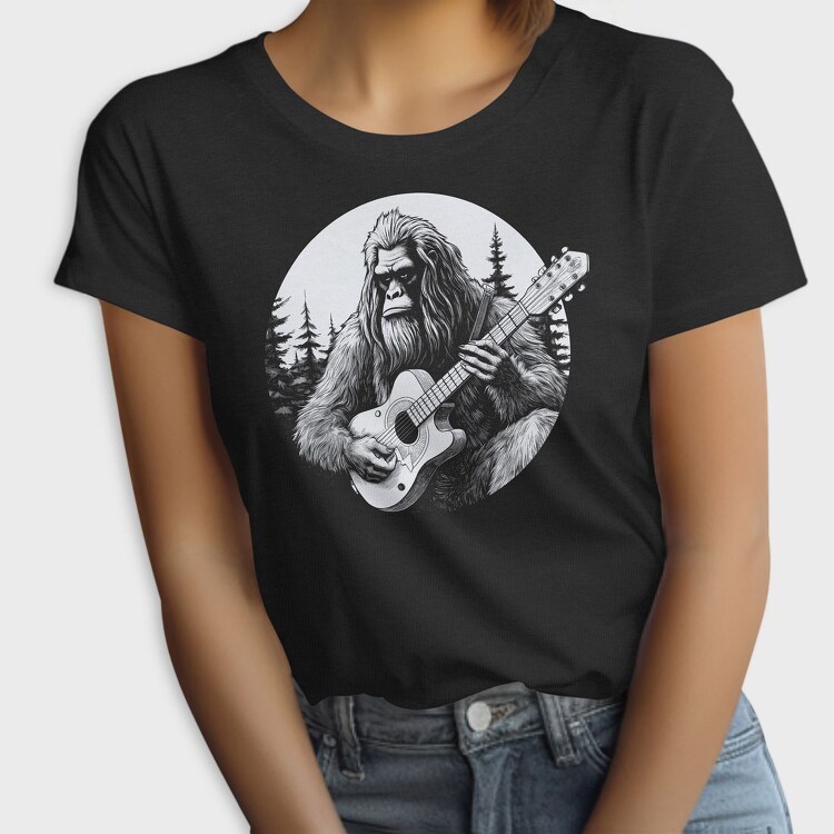 Bigfoot Playing Guitar, Tricou Femei