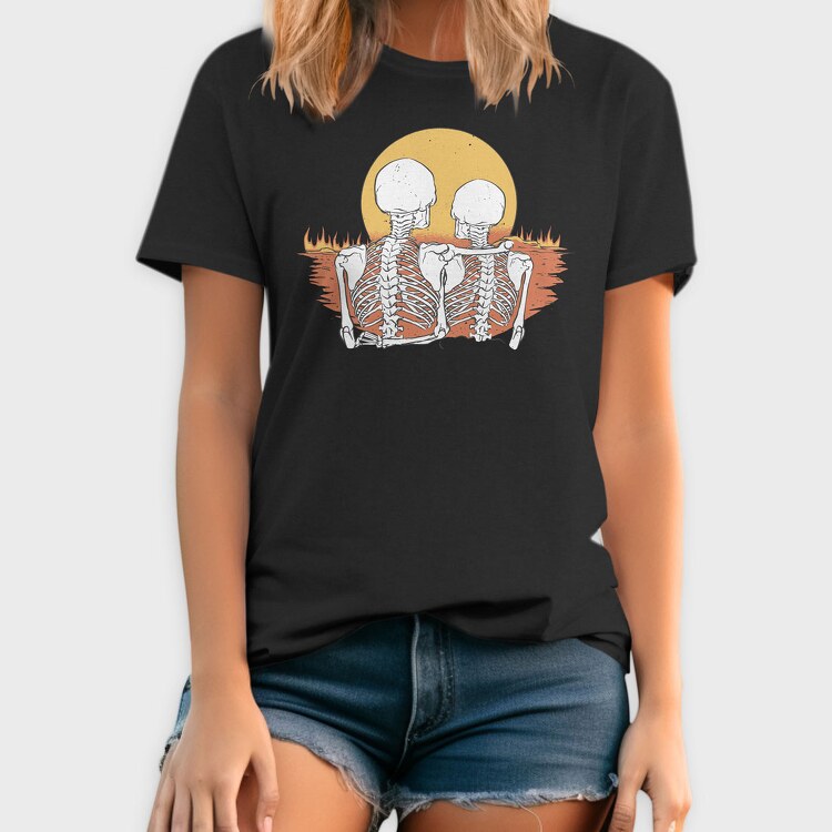 Skeletons Love Sunset, Tricou Barbati (Unisex)