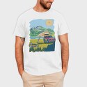 Camping on the Lake Landscape, Tricou Barbati (Unisex)