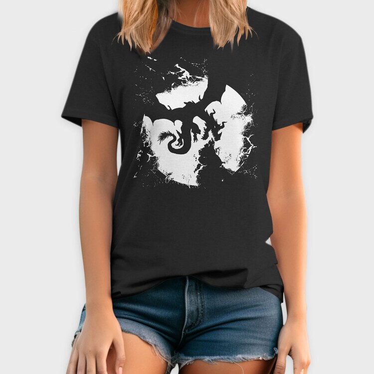 Dragon Moon, Tricou Barbati (Unisex)
