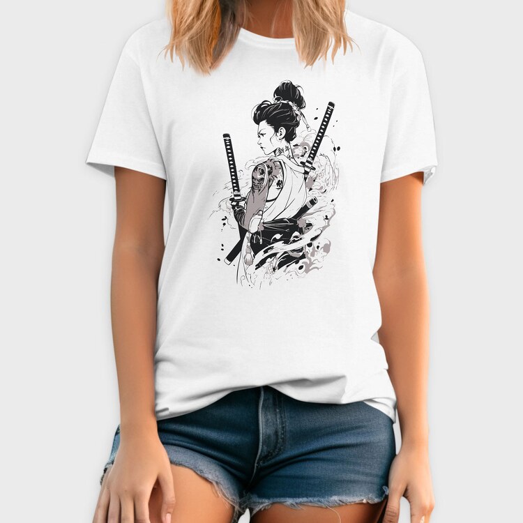 Geisha Girl, Tricou Barbati (Unisex)