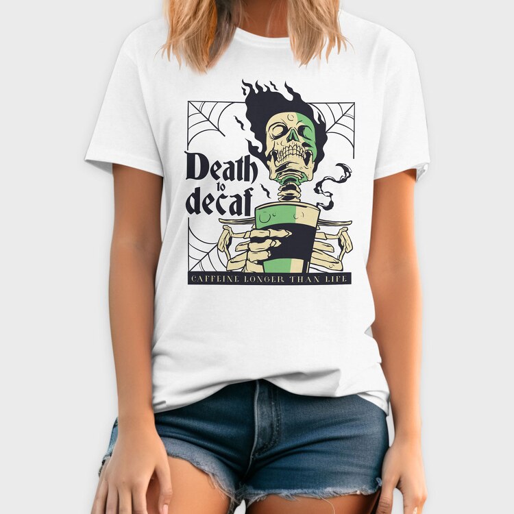 Death to Decaf, Tricou Barbati (Unisex)