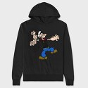 Popeye 18, Hanorac Oversize Barbati (Unisex)