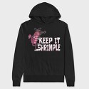 Keep It Shrimple, Hanorac Oversize Barbati (Unisex)