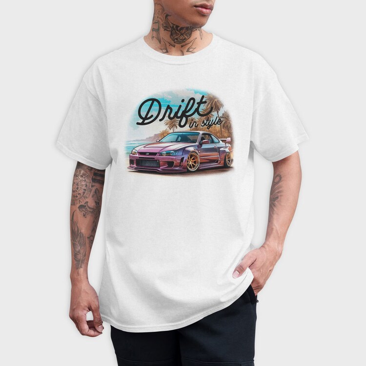 Drift Car, Tricou Barbati (Unisex)