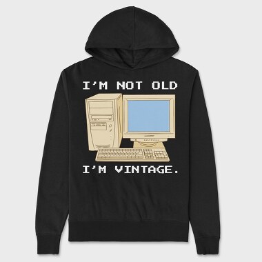 Vintage Computer, Hanorac Oversize Barbati (Unisex)
