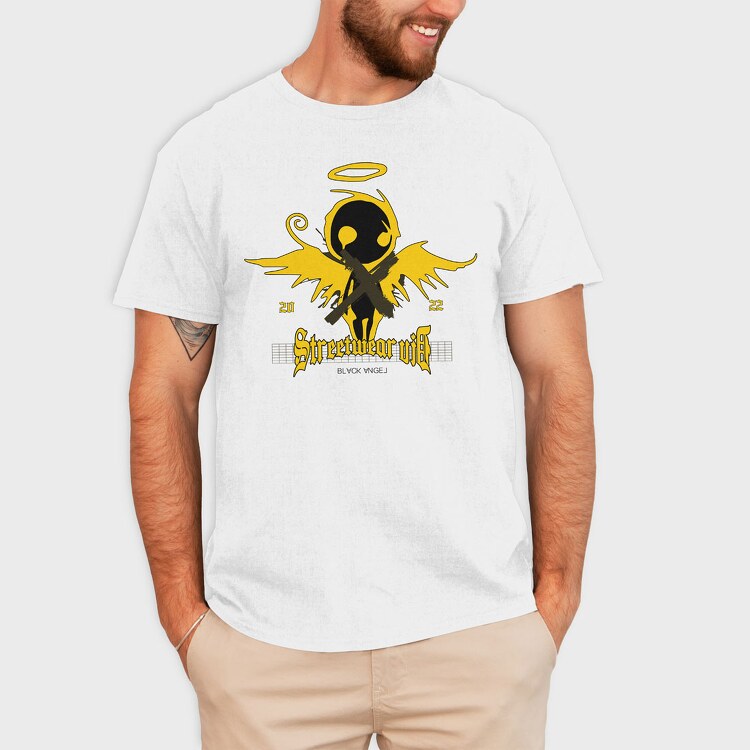 Black Angel 1, Tricou Barbati (Unisex)