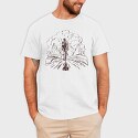 Bike Mountain Lineart, Tricou Barbati (Unisex)