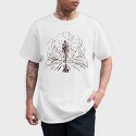 Bike Mountain Lineart, Tricou Barbati (Unisex)