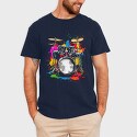 Drummer Set Colorful, Tricou Barbati (Unisex)