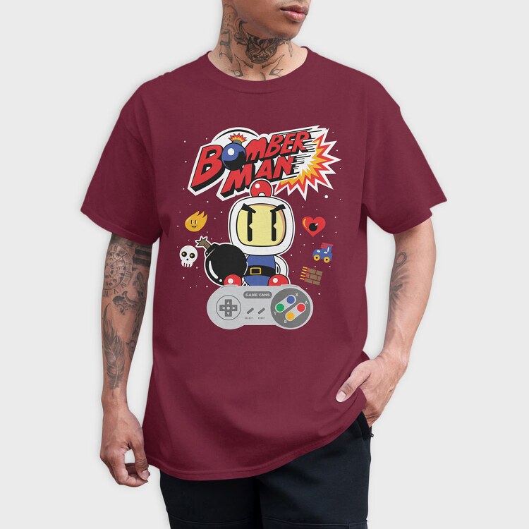 Bomberman, Tricou Barbati (Unisex)