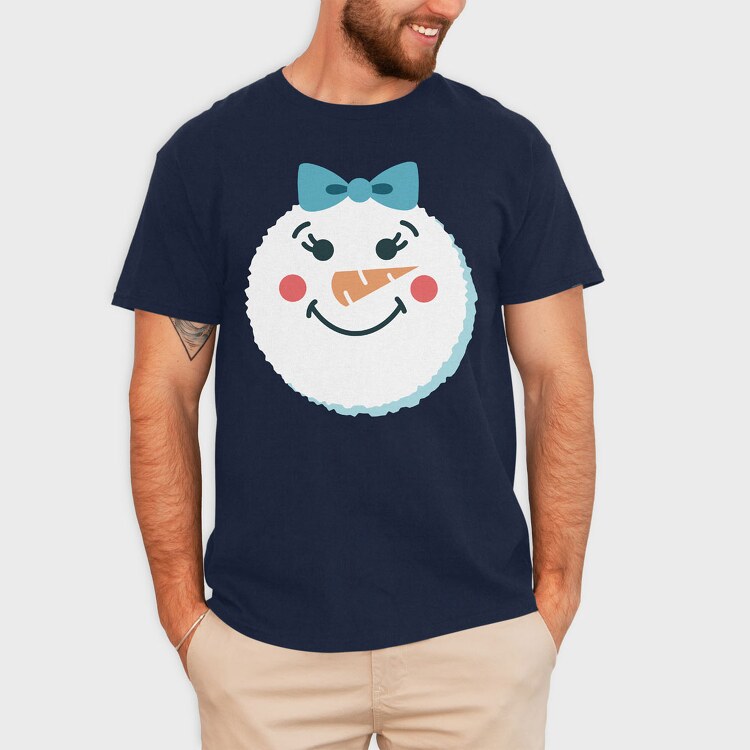 Christmas Snowman Faces 2, Tricou Barbati (Unisex)