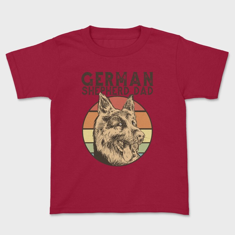 German Shepherd Dad, Tricou Copii