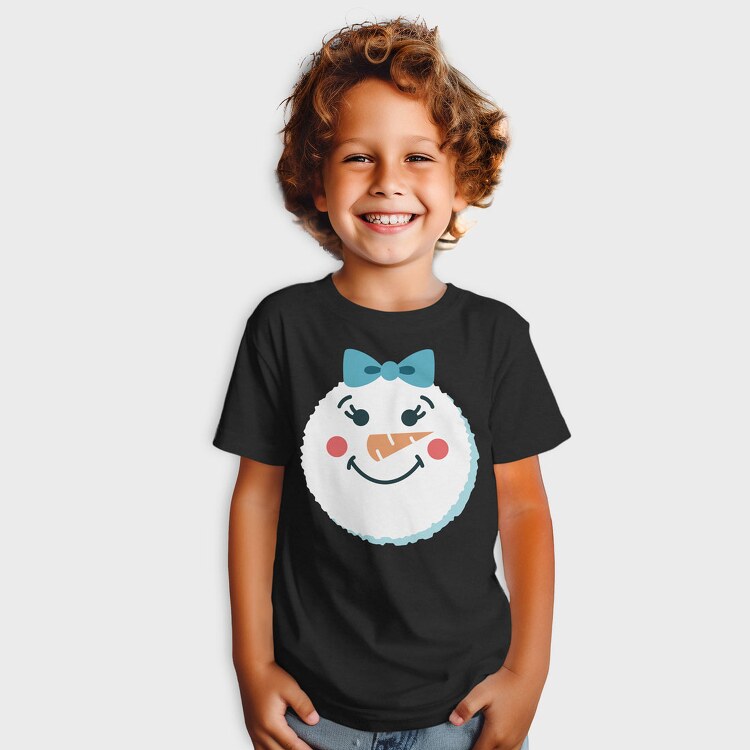 Christmas Snowman Faces 2, Tricou Copii