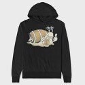 Snail Beer, Hanorac Oversize Barbati (Unisex)