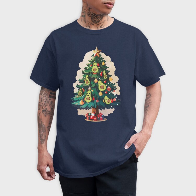 Avocado Christmas, Tricou Barbati (Unisex)