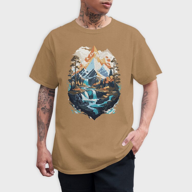 Landscape Winter, Tricou Barbati (Unisex)