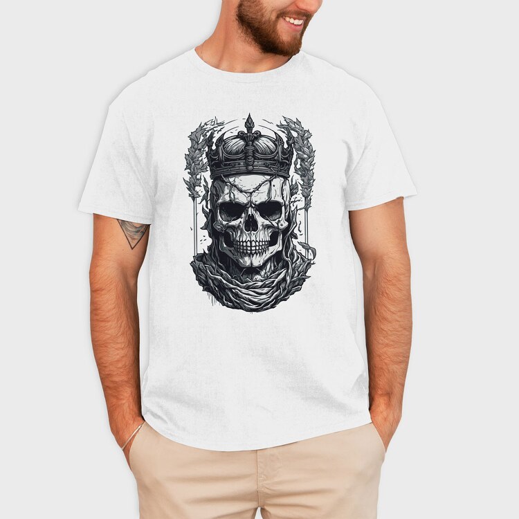 Skull Crown, Tricou Barbati (Unisex)