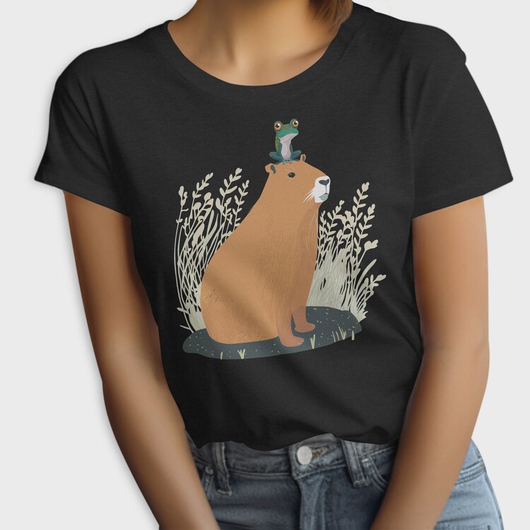 Capybara and Frog, Tricou Femei