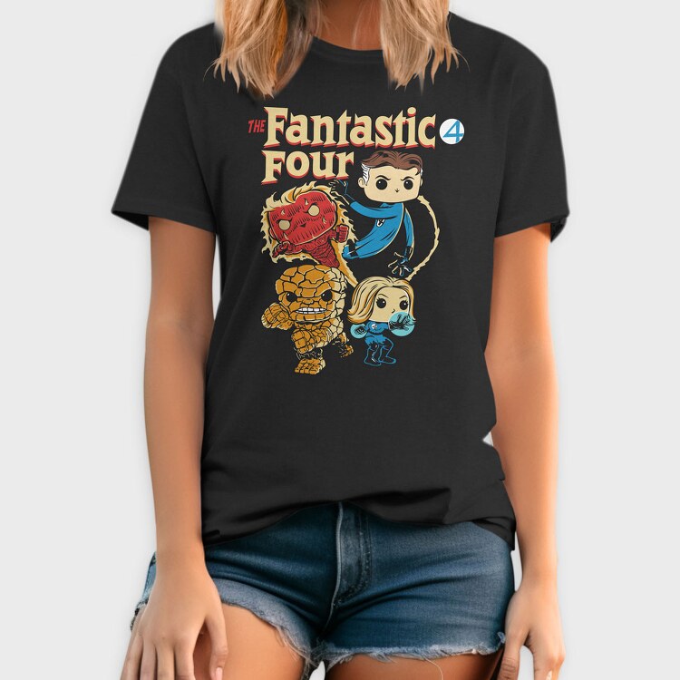 Funko Marvel fantastic four, Tricou Barbati (Unisex)