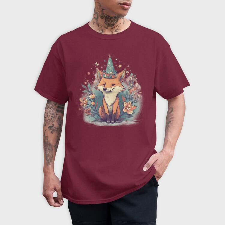Birthday Fox, Tricou Barbati (Unisex)