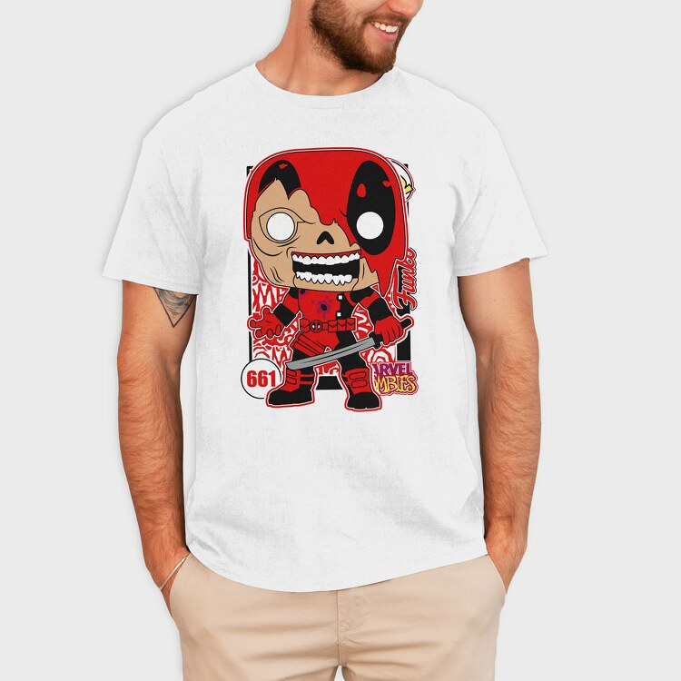 Funko Marvel Zombies deadpool, Tricou Barbati (Unisex)
