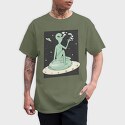 Marijuana Weed Alien, Tricou Barbati (Unisex)