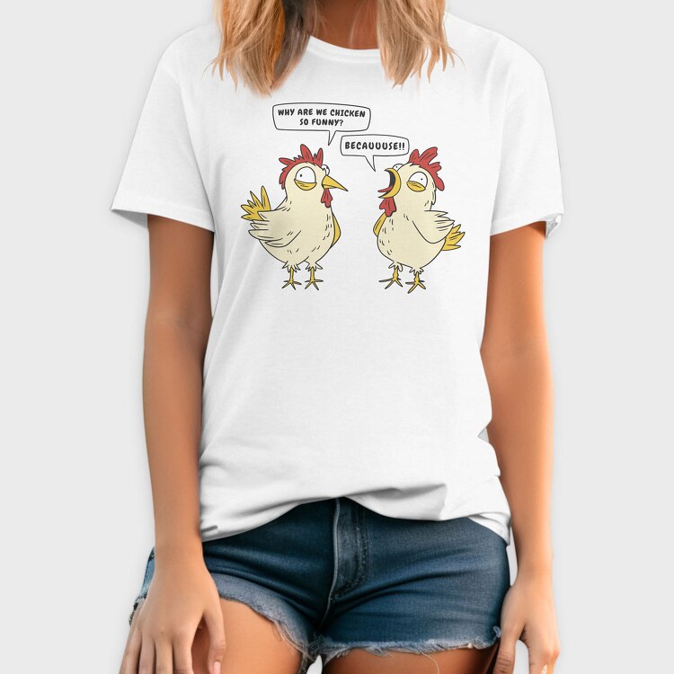 Crazy Funny Chickens, Tricou Barbati (Unisex)