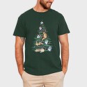 Christmas Tree Cats Realistic, Tricou Barbati (Unisex)