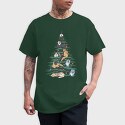 Christmas Tree Cats Realistic, Tricou Barbati (Unisex)
