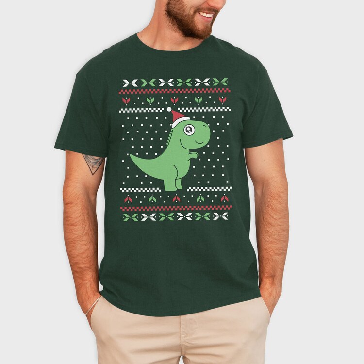 Trex Ugly Sweater, Tricou Barbati (Unisex)