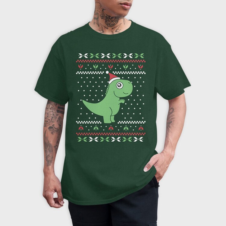 Trex Ugly Sweater, Tricou Barbati (Unisex)