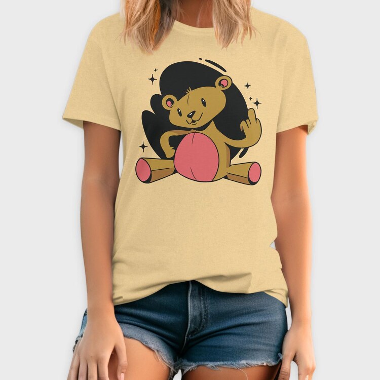 Rude Teddy Bear, Tricou Barbati (Unisex)