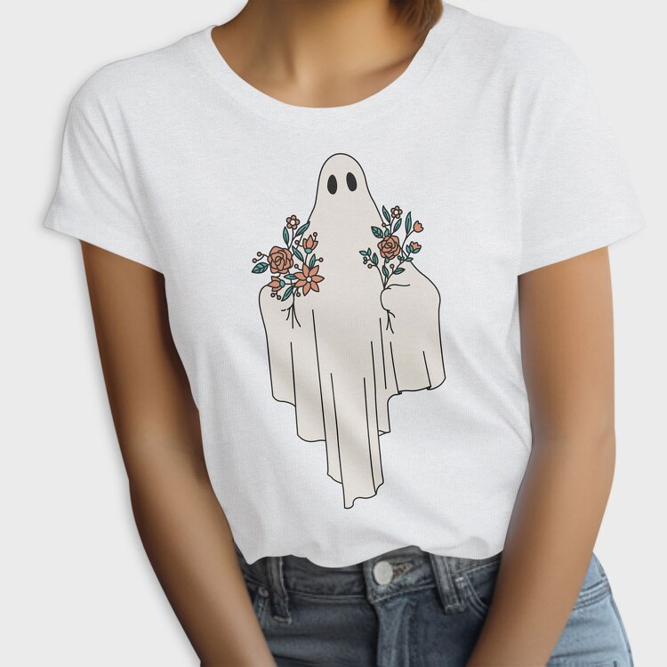 Ghost With Flowers, Tricou Femei