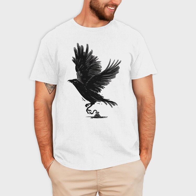 Ink Crow, Tricou Barbati (Unisex)