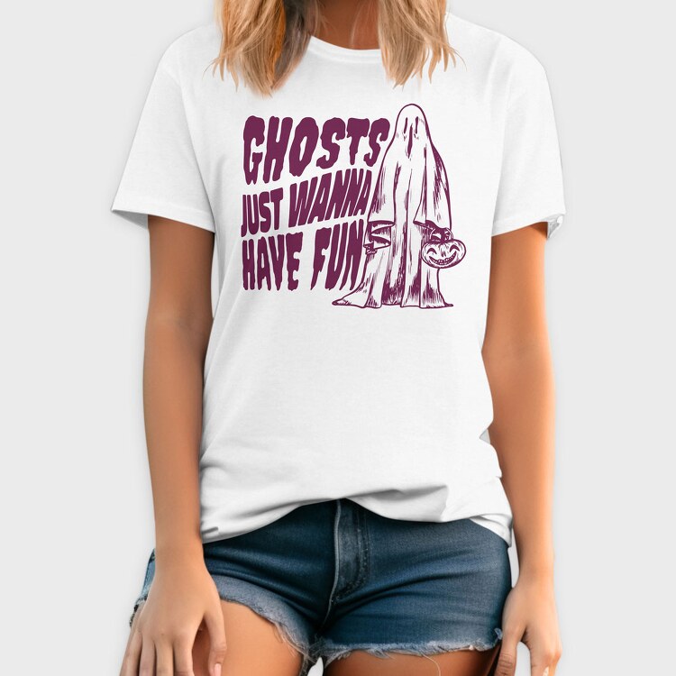 Ghosts Just Wanna Have Fun, Tricou Barbati (Unisex)