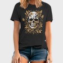 Skull Gold Leaves, Tricou Barbati (Unisex)