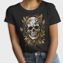 Skull Gold Leaves, Tricou Femei