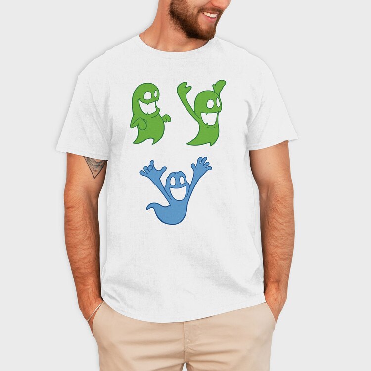 Goob Greenie Ghost, Tricou Barbati (Unisex)