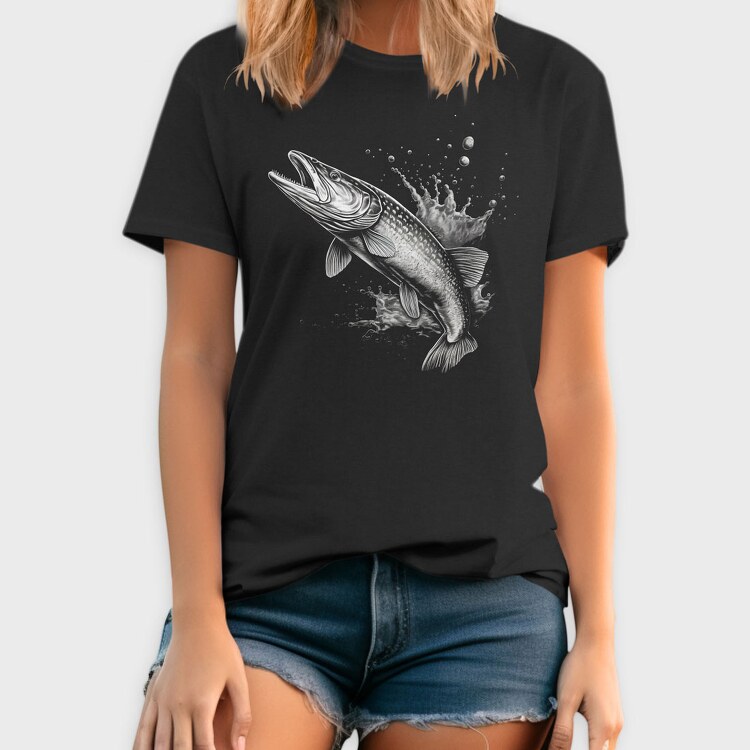 Fish Monochrome, Tricou Barbati (Unisex)