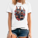 Doberman and Roses, Tricou Barbati (Unisex)