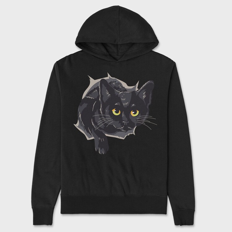 Black Cat Box, Hanorac Oversize Barbati (Unisex)