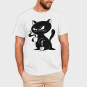Black Cat Coffee, Tricou Barbati (Unisex)