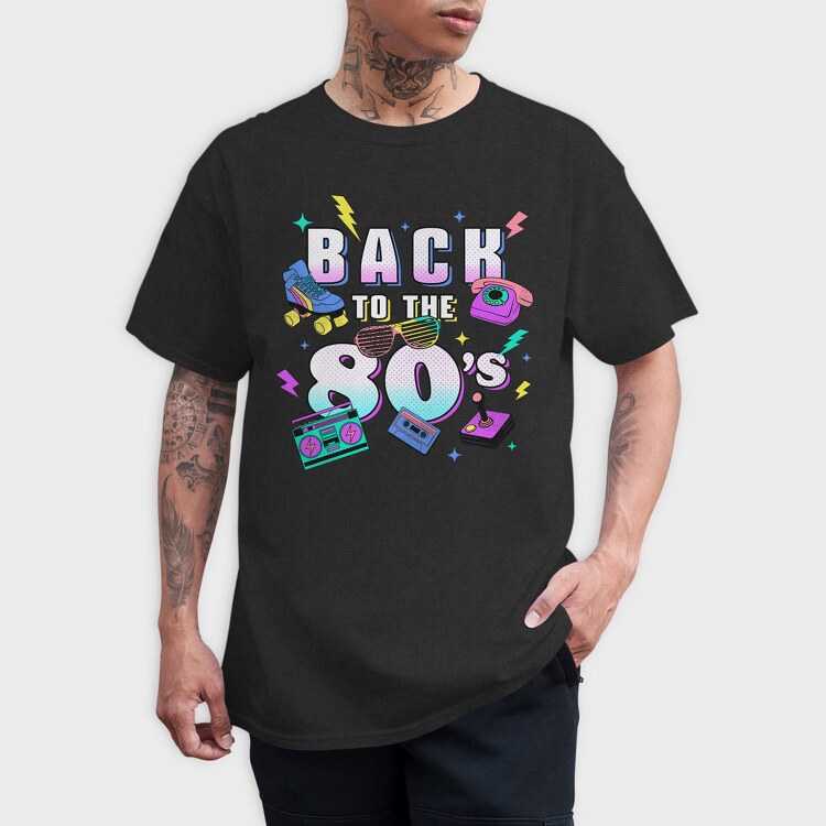 Back to the 80 S, Tricou Barbati (Unisex)