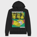 Monkey Money Comics, Hanorac Oversize Barbati (Unisex)